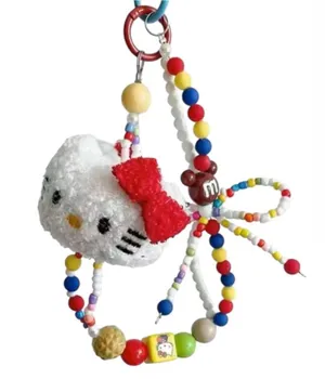 Sanrio Hello Kitty Colorful Beaded Bag Charm Bag Chain Accessory thumbnail 1