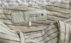 ZARA Striped Wide-Leg Pants thumbnail 3