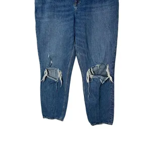 Abercrombie & Fitch Curve Love Ultra‎ High Rise 90s Straight Jeans Size 32/14 thumbnail 3