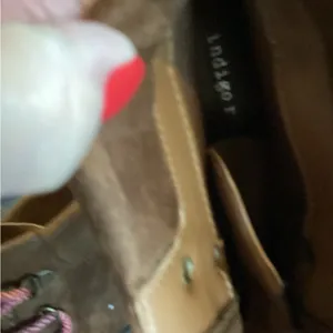 Womens Brown Boots with Pink Laces thumbnail 8