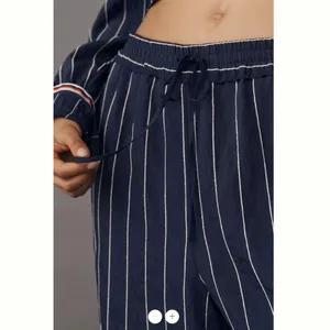 Anthropologie Maeve Low-Slung Striped Track Pants thumbnail 4