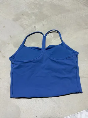 YPB your personal best Abercrombie fitch cropped blue tank medium thumbnail 3