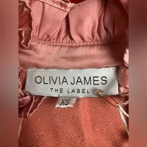 Olivia James The Label Elizabeth Short Sleeve Ruffle Neck Popover thumbnail 4