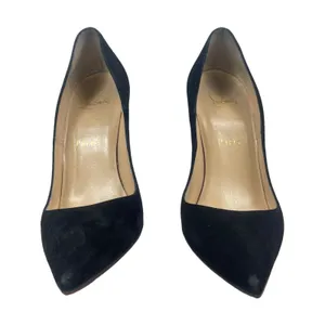 Christian Louboutin So Kate 120 Suede Pointed Toe Pumps Black Size 38 thumbnail 5