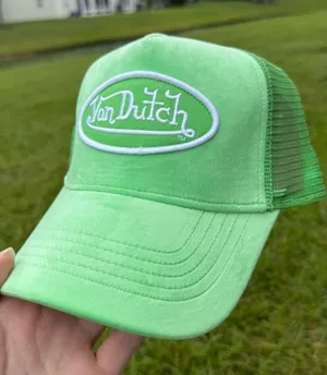 Von Dutch unisex Neon Green Trucker Hat thumbnail 1