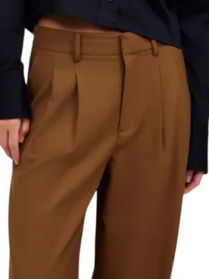Madewell Wool Blend The Harlow Superwide-Leg Trouser Pant Camel Size 4 thumbnail 4