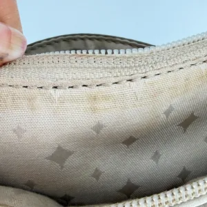 Fossil Cream Pebbled Leather Crossbody Bag Organizer Purse Off White thumbnail 10