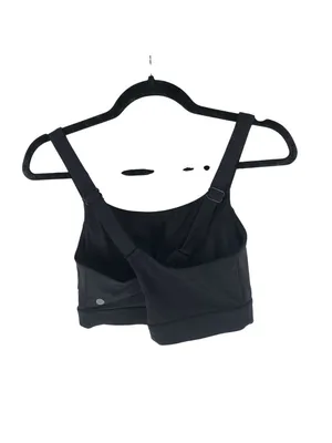 Zella Sports Bra Crossover Straps Removable Cups Black M thumbnail 2