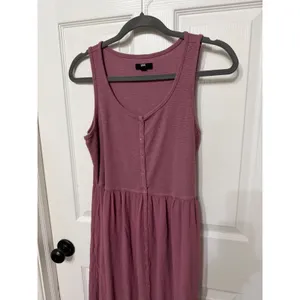 Frye Womens Button Front Maxi Dress Mauve Pink Sleeveless Gauze Pocket Small‎ thumbnail 4