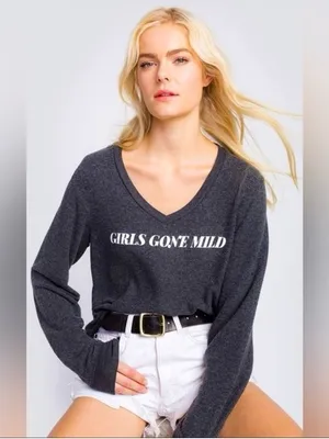 Wildfox girls gone mild casual flowy sweatshirt size medium thumbnail 2