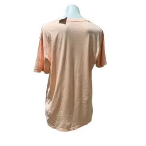 Unif Cookie Collective Unisex Orange Graphic T-Shirt Peach Emoji Short Sleeve Size L thumbnail 6