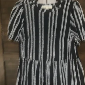 LOFT Dress Small Petite Navy And White. Comfy, Stretchy, Classic, Preppy, Career thumbnail 4