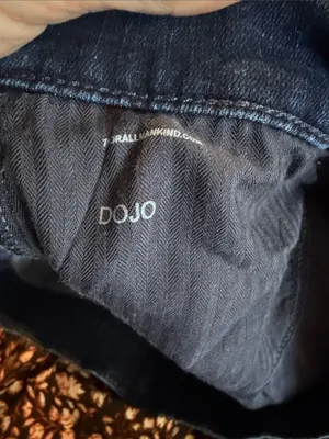 7 for all mankind dojo tailorless flare jeans size 27 dark denim thumbnail 7