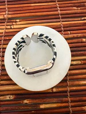White House Black Market Black & White Zebra-Print Women's Watch Needs Battery thumbnail 4