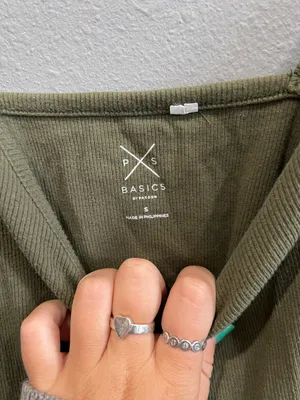 PAC Sun Army Green Crop Top thumbnail 2