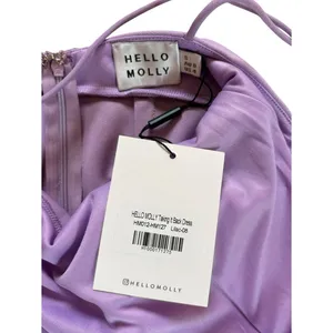 Hello Molly Taking It Back Midi Dress In Lilac Womens Size Small NWT thumbnail 5
