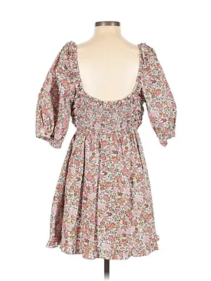 Buddy Love Poppy Puff Sleeve Mini Dress Windsor Women’s Small Pink Floral Ruffle thumbnail 10