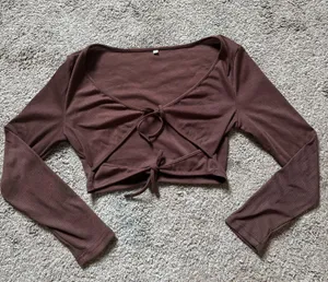brown tie shirt Size M thumbnail 2