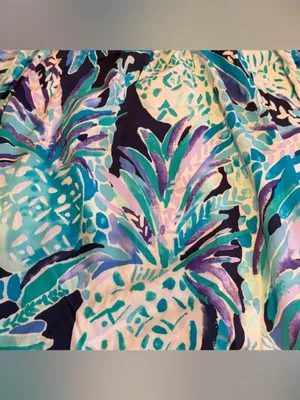 Lilly Pulitzer Women’s Off The Shoulder Navy Alotta Colada Mini Dress Size XXS thumbnail 10