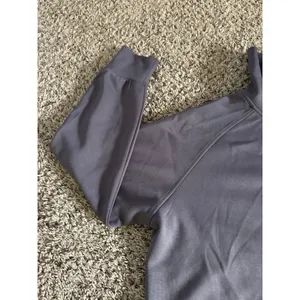 Trendy Queen Women's Gray Oversized Sweatshirts Half Zip‎ Pullover Size Small thumbnail 4