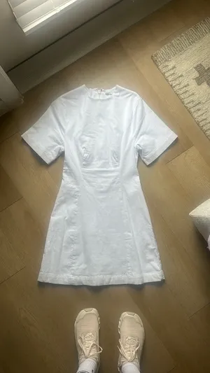 Abercrombie Dress Mini White Linen thumbnail 2