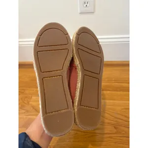Talbots Pink Suede Leather Cap Toe Espadrille‎ Flats Slip On Shoes Women's 0.5 thumbnail 4