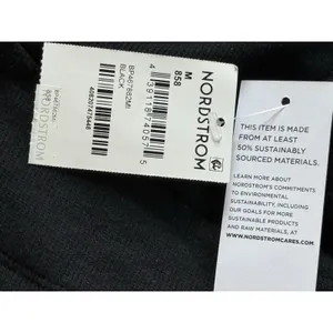 NWT BP Nordstrom Sleeveless‎ Crop Tank Black Medium Organic Cotton Stretch thumbnail 6
