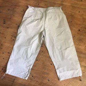 Columbia tan size 8 drawstring hem cropped Y2K cargo pants thumbnail 3