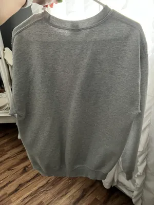 Drip Smiley Face Sweatshirt Gray Size M thumbnail 4