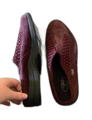 Ryka Red Burgandy slip-on mules Shoes 9W thumbnail 1