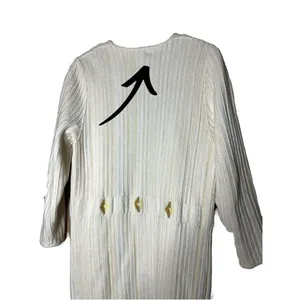 Vintage‎ Cream Chunky Knit Long Duster Cardigan thumbnail 7