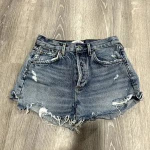 AGOLDE Jaden Surreal High-Rise Denim Cut Off Shorts Size 26 thumbnail 2