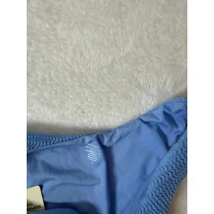 Monday Swimwear Byron Bottom Azure Crinkle Blue High Cut Bikini Bottom S NWT thumbnail 4