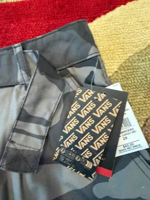 NWT Vans Cobra Cargo Skirt Camo Print Black Grey Belted Women’s Size 28 Waist thumbnail 6