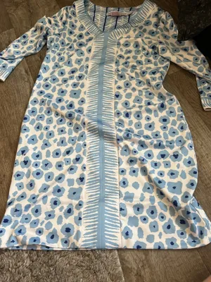 Gretchen Scott Wildcat Light Dress In Blue size S‎ thumbnail 5