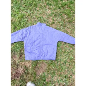 Amuse Society Quilted Snap Front Jacket Periwinkle Blue Palm‎ Tree Logo L/XL thumbnail 13