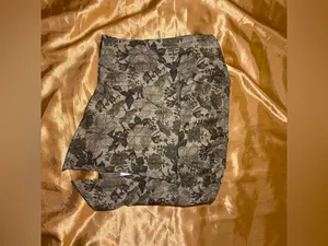Cider Green Jacquard Floral Split Tube Top thumbnail 2