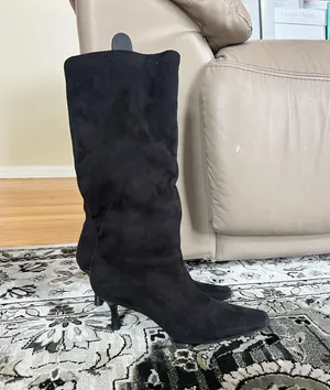 Diba True Women’s Over the Knee Black Suede Boots thumbnail 1