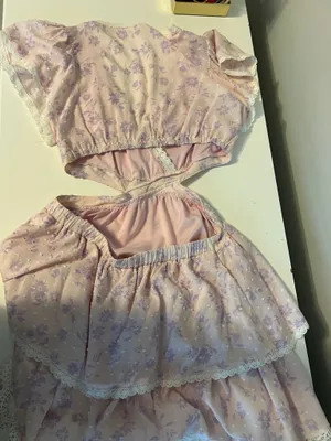 Flower Mini Dress Purple thumbnail 2