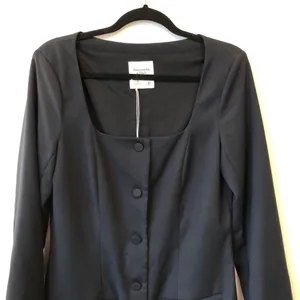 NWT Abercrombie and Fitch Dark Blue Mara Long Sleeve Blazer Dress Size M Tall thumbnail 3