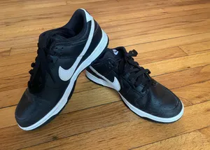 Nike Dunk Llows in a black-and-white colorway. thumbnail 1