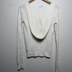 Ralph Lauren Women Cotton Angora Cable‎ Knit Hoodie Small Preppy Old Money thumbnail 7