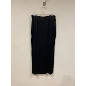 Meshki Christie Diamante Rope Skirt Womens Large Black Satin Maxi Formal Party thumbnail 4