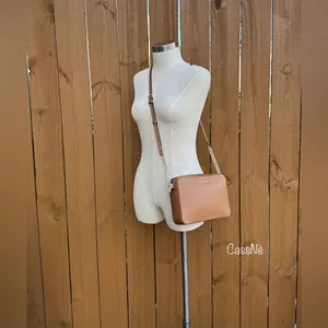 Michael Kors Jet Set Large Saffiano Leather Crossbody Bag thumbnail 7