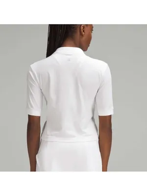 Lululemon Swiftly Tech Relaxed-Fit Polo Shirt in White Women’s size 14 LW3GMJS thumbnail 13