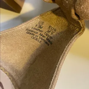 Sam Edelman Odele Suede tan heels size 8.5 thumbnail 6
