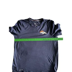 Nike Dri-Fit Denver Broncos Women’s Logo Blue Microstripe T-shirt XL Runs Small thumbnail 9