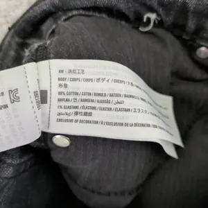 Abercrombie Fitch The Ankle Straight Ultra‎ High Rise Black Jeans Women 28 6R thumbnail 4