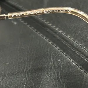 Tom Ford Gold Butterfly Frame Sunglasses with Dark Lenses missing nose guard thumbnail 5