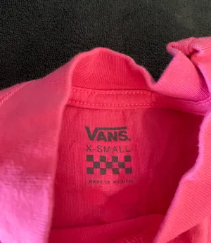 Vans pink cropped long sleeve thumbnail 4